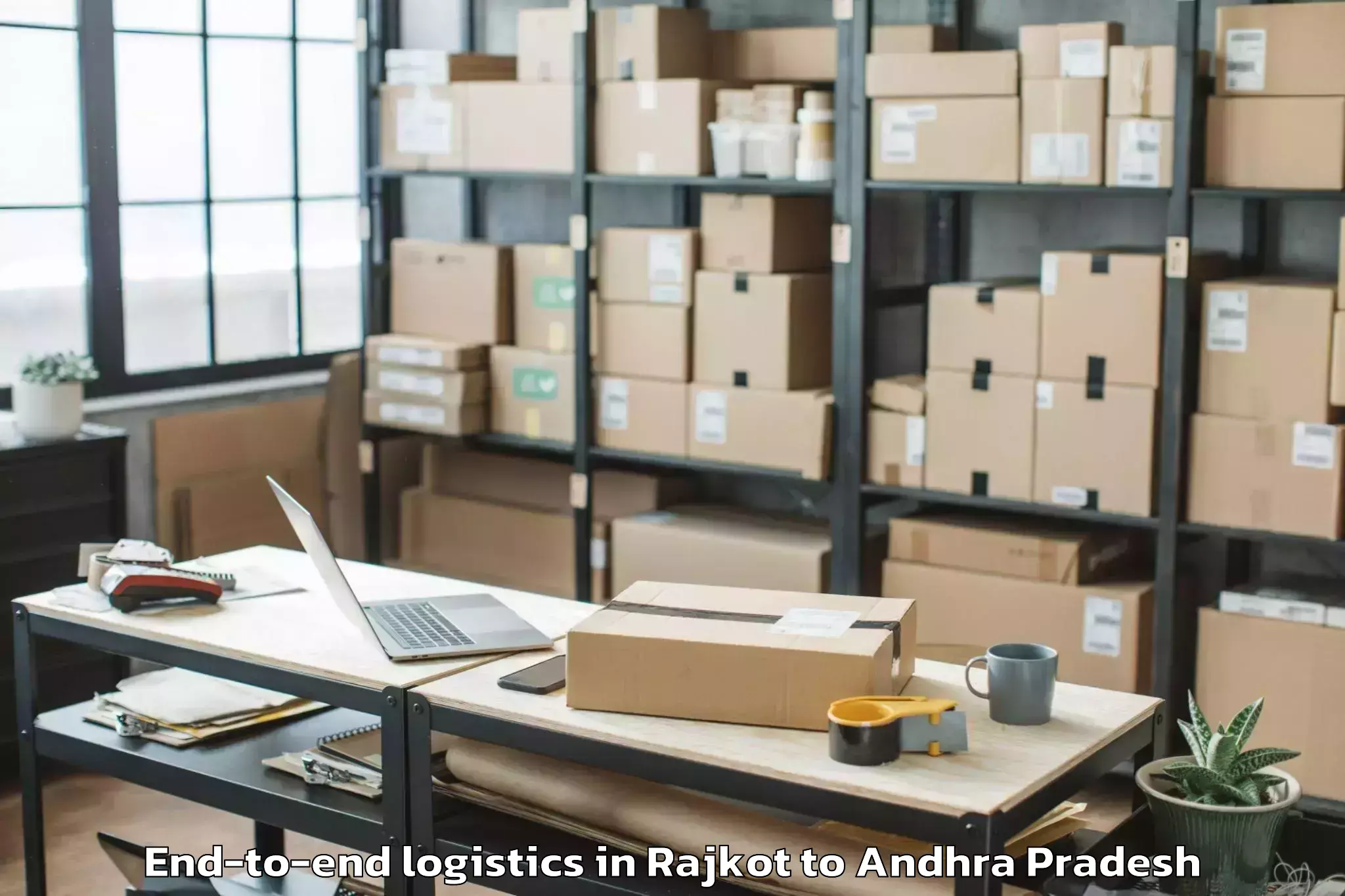 Hassle-Free Rajkot to Reddigudem End To End Logistics